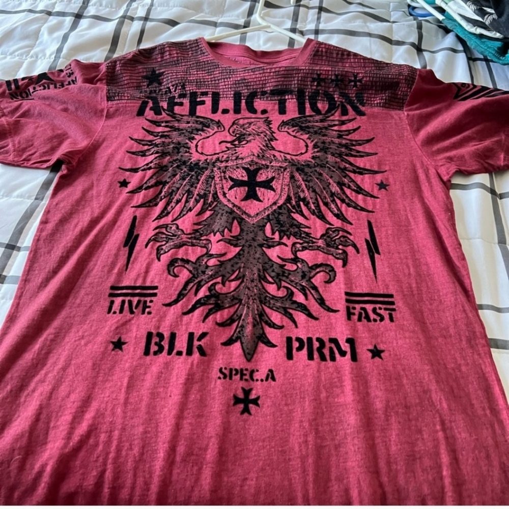 Men's xl short sleeve affliction T-shirt